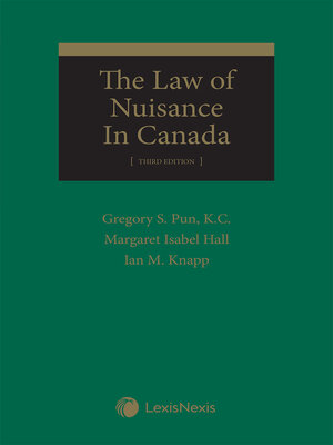 cover image of The Law of Nuisance